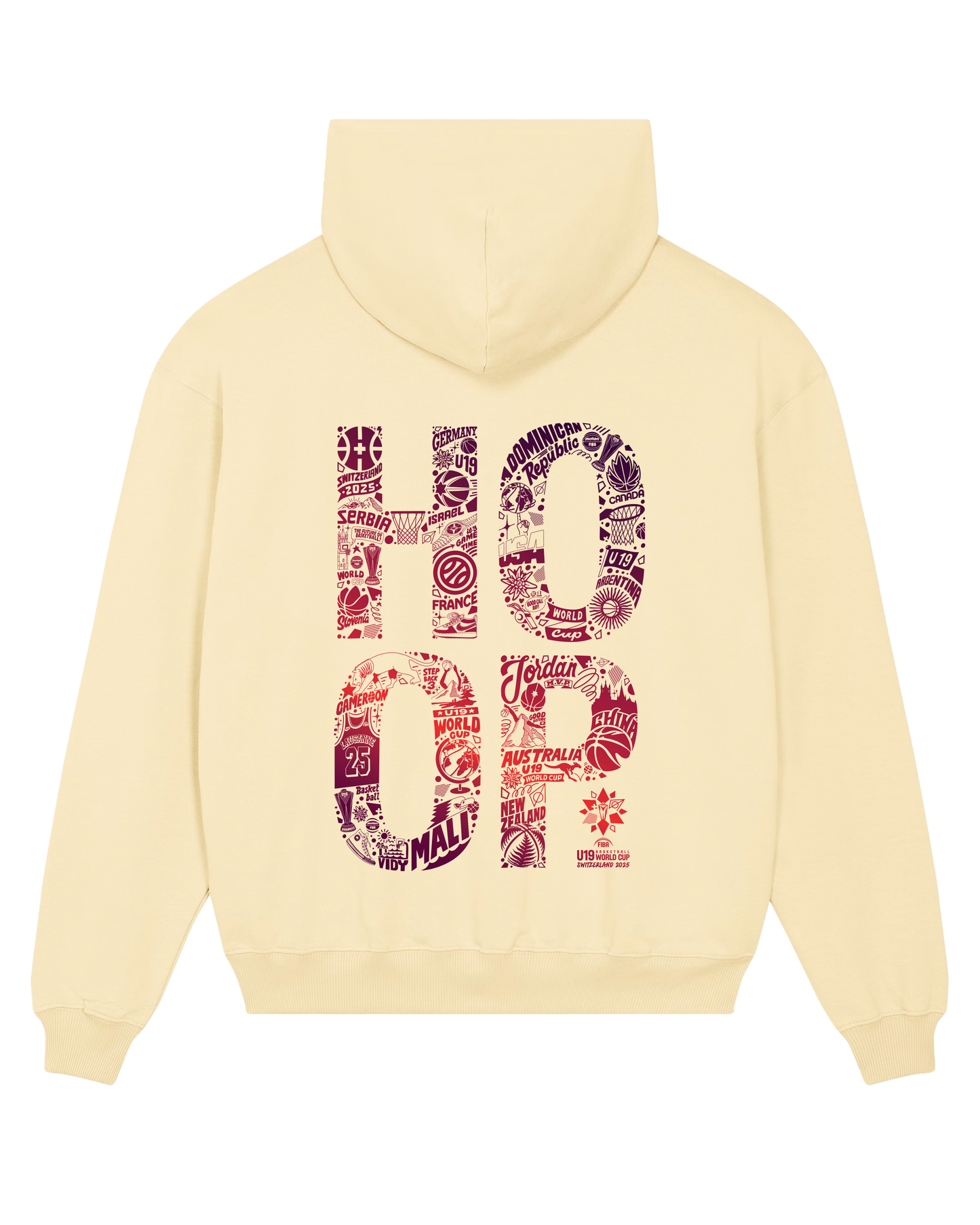 HOODIE FULL HOOP | Butter - Unisexe
