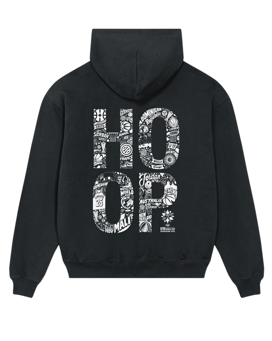 FULL HOOP HOODIE | Black - Unisex
